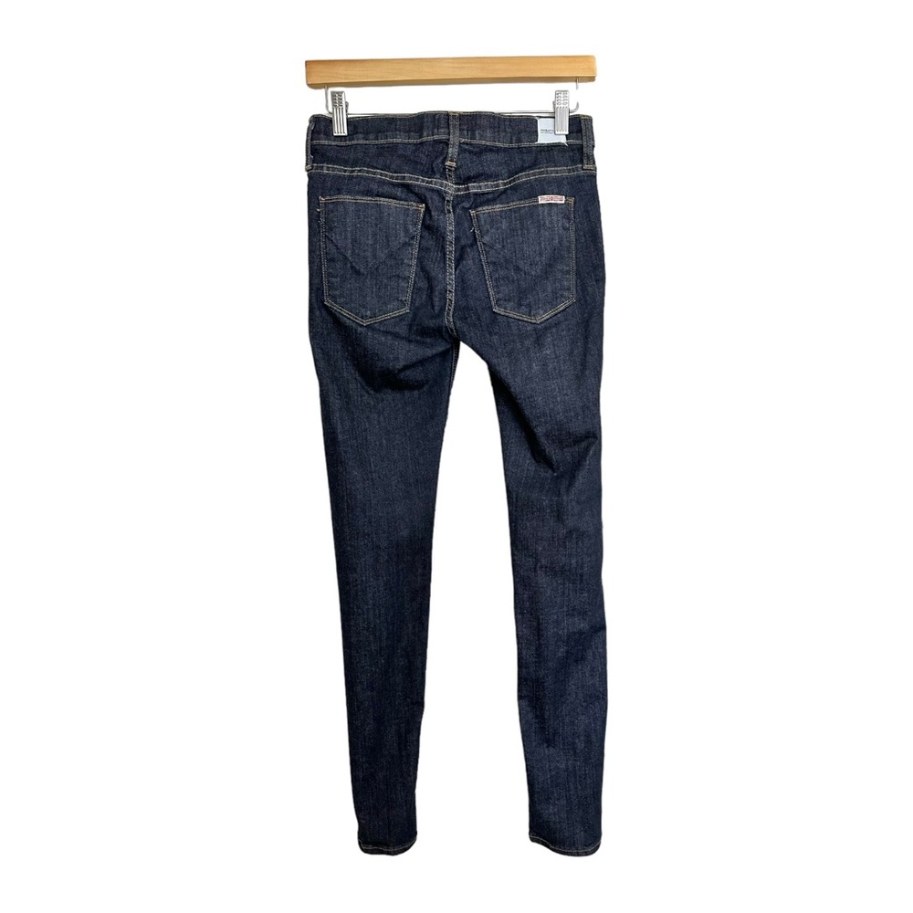 Hudson Charlotte Moto Super Skinny Jeans Dark Wash Style WM493DIF Size 26 - Picture 4 of 16